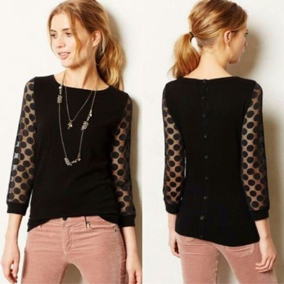 ✨Anthropologie Sparrow Cream Dotlace Pullover✨ - Picture 8 of 8